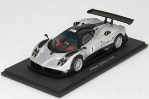 ＜中古＞ミニチャンプス 1/43 スパーク 1/43 パガーニ ゾンダ R 2007 #1 シルバー