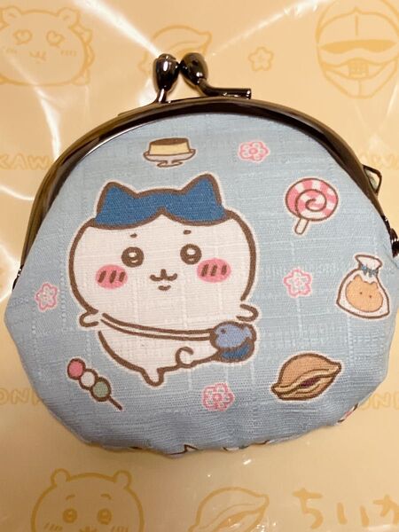 ちいかわ もぐもぐ本舗 丸がま口 ハチワレ