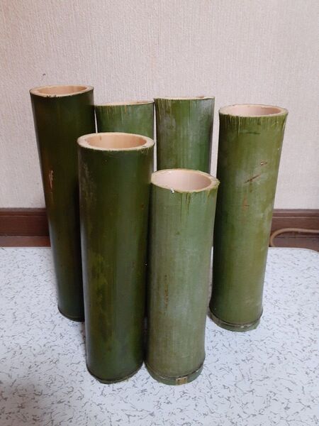 竹製 フラワースタンド 花器