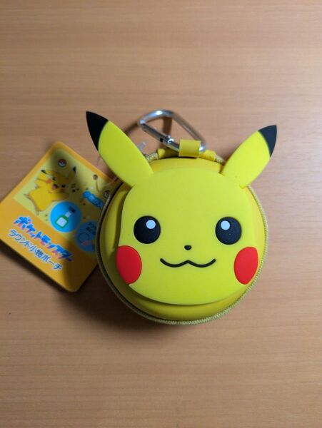 新品未使用品 ポケットモンスター ピカチュウ ラウンド小物ポーチ