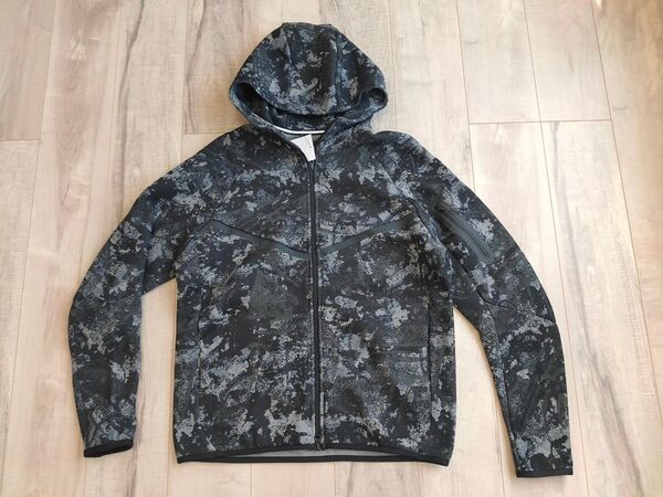 M 新品 NIKE TECH FLEECE ナイキ テックフリース スウェットパーカー パーカー ジップパーカー 総柄