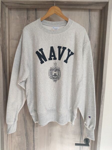 L 新品 champion チャンピオン リバースウィーブ US NAVY ネイビー スウェット スウェットシャツ トレーナー