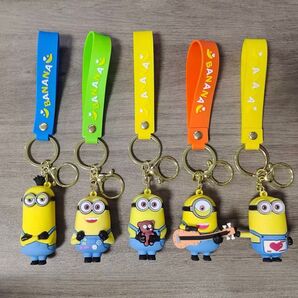 ミニオン キーホルダー キーチェーン ストラップ 5個セット プレゼントにおすすめ!