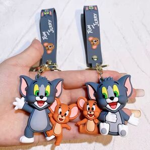 トムとジェリー キーホルダー キーチェーン 2個セット