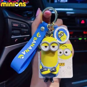 ミニオンズ minions ケビン タグ付き キーホルダー キーチェーン ストラップ