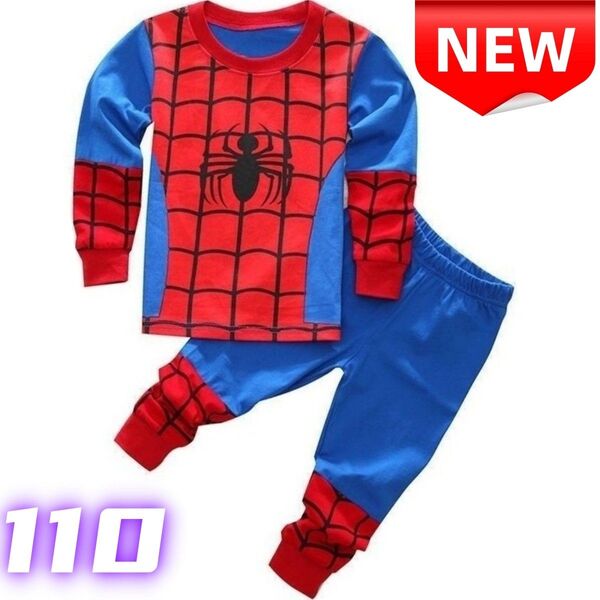 ★新品★ スパイダーマン パジャマ キッズ 子供用パジャマ 長袖 110cm