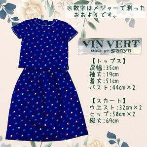 VIN VERT(バンベール)のセットアップ レトロ好きな方向け 昭和コスプレ