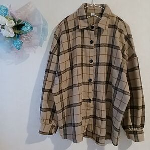 チェック シャツ 厚手 オーバーサイズ