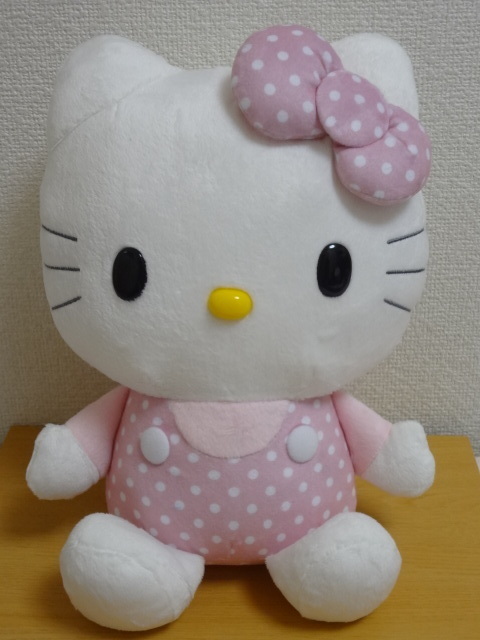 【廃盤】 ハローキティ ぬいぐるみ/30㎝ 2015年★ゆうパック80サイズ