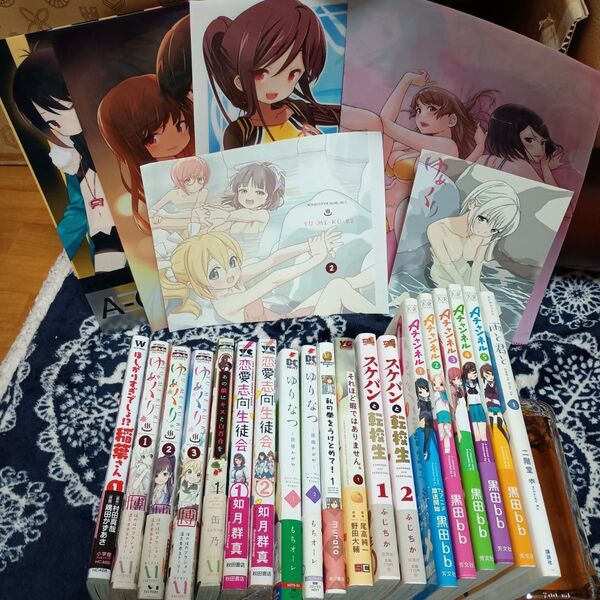 10タイトルまとめ売り 未完 新品購入 メロブ特典付き 百合 19冊