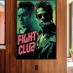 60×90cm 特大 ファイトクラブ FightClub 映画キャンバスポスター アートポスター 新品未使用