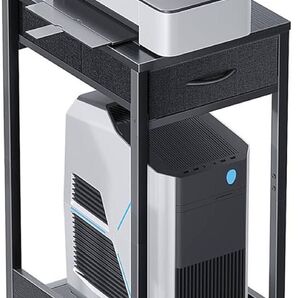 KKL パソコンワゴン PCワゴン CPUワゴン サイドデスク ブラック