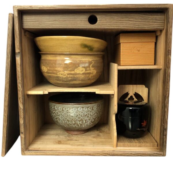 茶道・お点前セット 茶碗2個