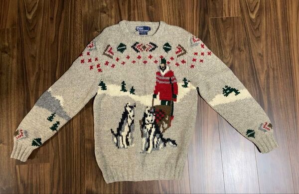 【中古】ポロ ラルフローレン ハンドニット セーター