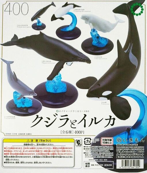 クジラとイルカ ネイチャーテクニカラー400 全6種