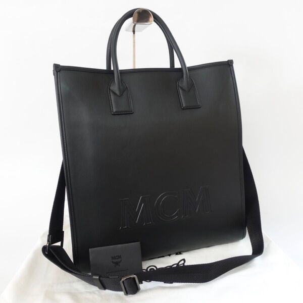 【価格相談可能】【未使用品】MCM Klassik トートバッグ ハンドバッグ 2way ショルダーバッグ ブラック ヴィセトス