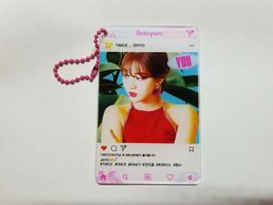 韓国　K-POP ☆TWICE トゥワイス　ジヒョ☆アクリルキーホルダー Instagram Photo Card インスタキーホルダー　A-167