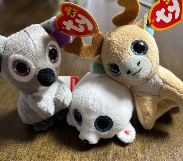 Ty Beanie Boo's ぬいぐるみ 3個セット コアラ トナカイ アザラシ