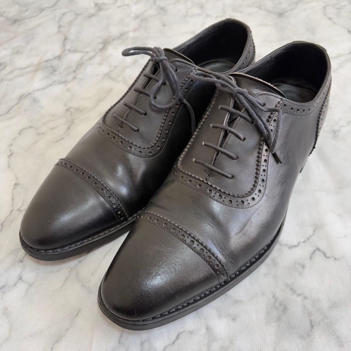 Trading Post パンチキャップトゥ ストレートチップ 26