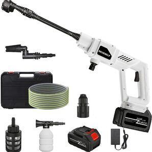 高圧洗浄機 コードレス 充電式 12000mAhバッテリー2個付 5MPa