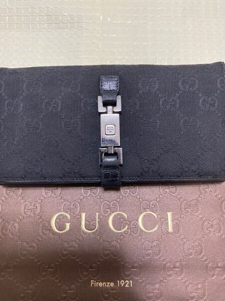 GUCCI 長財布 GG柄 ブラック