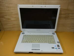 □Ya/525☆東芝 TOSHIBA☆15.4型ノートパソコン dynabook Qosmio☆PQF20370LS1☆HDD/メモリなし☆動作不明☆ジャンク