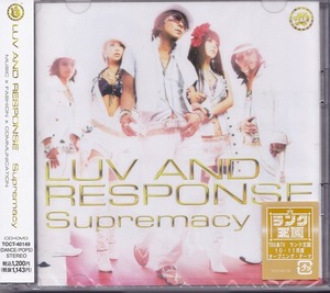 LUV AND RESPONSE/Supremacy/未開封CD＋DVD！35306