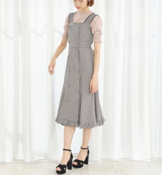 美品 TITTY&CO ティティーアンドコー ジャンパースカート ( M )