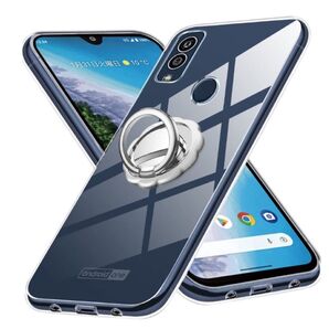 Moto G Pro ケース シリコン クリアケース リング付き スタンド機能