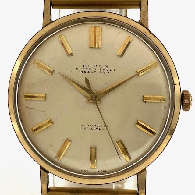 BUREN ビューレン 17jewels 自動巻き A3414 Yahoo!オークション -「ビューレン時計」(アナログ(自動巻き