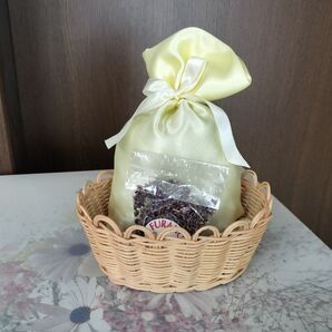 バスケットかごアロマセラピー 風水ラベンダー
