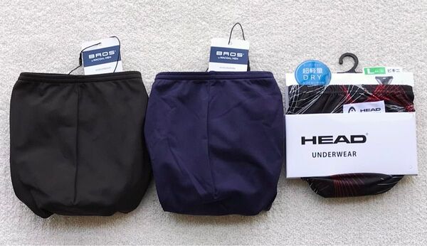 BROS&HEAD ビキニ ブリーフ Lサイズ シンプル&デザイン 3枚セット