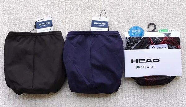 BROS&HEAD ビキニ ブリーフ Lサイズ シンプル&デザイン 3枚セット