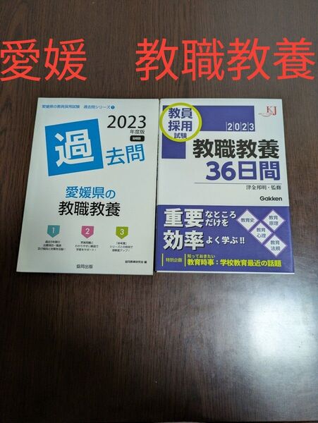 2023年版 愛媛県の教職教養過去問 &教職教養36日間