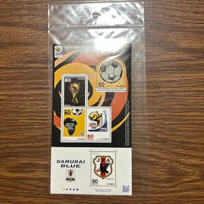 2010FIFA WORLD CUP SOUTH AFRICA ワールドカップ 南アフリカ W杯 記念切手 80円 5枚