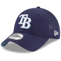 USA正規品 Newera ニューエラ Rays タンパーベイ レイズ 9TWENTY 紺 アジャスター付 キャップ 帽子 PerfPivot パフォーマンス MLB 筒香_画像1