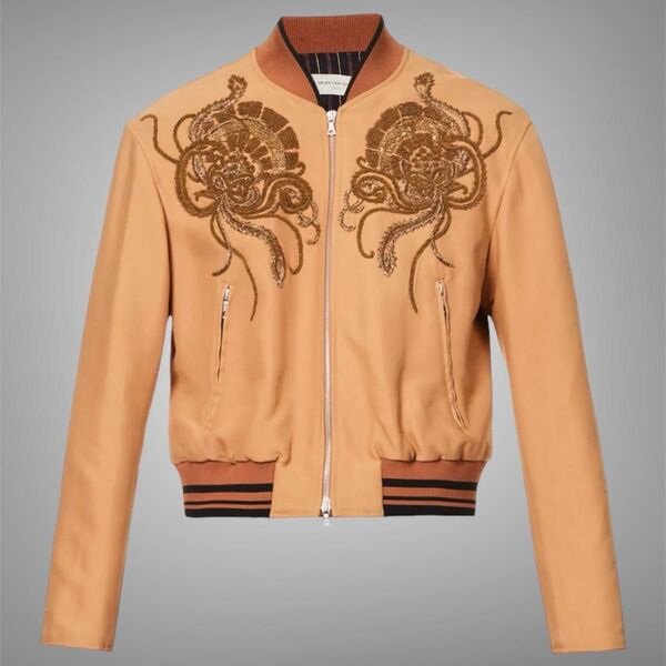 DRIES VAN NOTEN embroidery bomber jacket ドリス ヴァン ノッテン ボンバージャケット