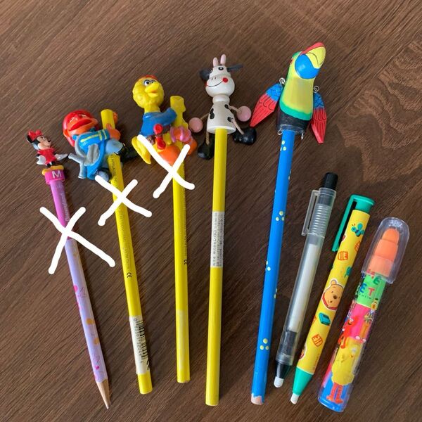 鉛筆・消しゴム 5本セット