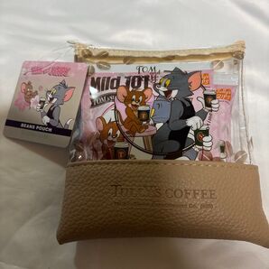 新品 タリーズ トムとジェリー ジップス シングルサーブ マイルド ポーチ