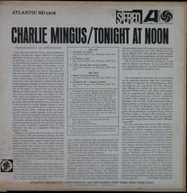 [US.盤] CHARLES MINGUS :tonight at noon_画像2