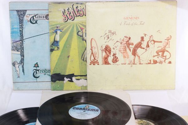 Genesis LPまとめ売 Nursery Crym UK(英 GB)盤/ A Trick Of The Tail ポルトガル盤/ Trespass UK(英 GB)盤 Stereo