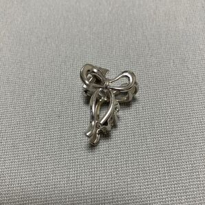 アクセサリー シルバー リボン ヘアー クリップ ミニクリップ 髪留め