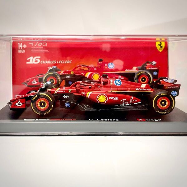 ブラーゴ スクーデリア・フェラーリ SF-24 ケース付 シャルル・ルクレール