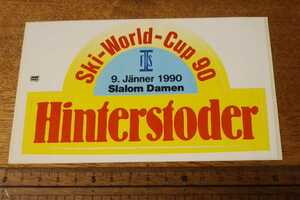 1990 FISワールドカップ Hinterstoderステッカー