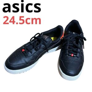 希少モデル☆ASICS☆アシックス ジャパンSカントリー (ベルリン) バスケットボール ローカットスニーカー ブラック レザー