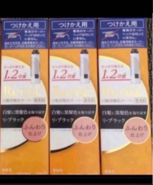 新品 花王 Rerise リライズ 白髪用 白髪染めサーバーヘッド つけかえ用 サーバー ブラック 黒 ふんわり仕上げ