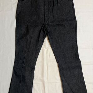 美品 vintage ラスラー ブラック 先染めUSA製 オリジナルレングス