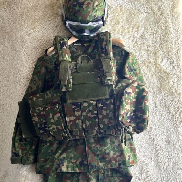 Broptical 迷彩服セット ヘルメット・ゴーグル付き サバゲー S