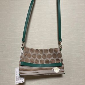 MILESTOミレスト 3WAY ショルダーバッグ ベージュandグリーン