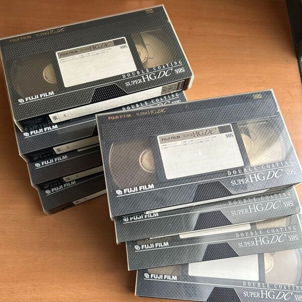 中古 VHS ビデオテープ 録画済み FUJI FILM 8本